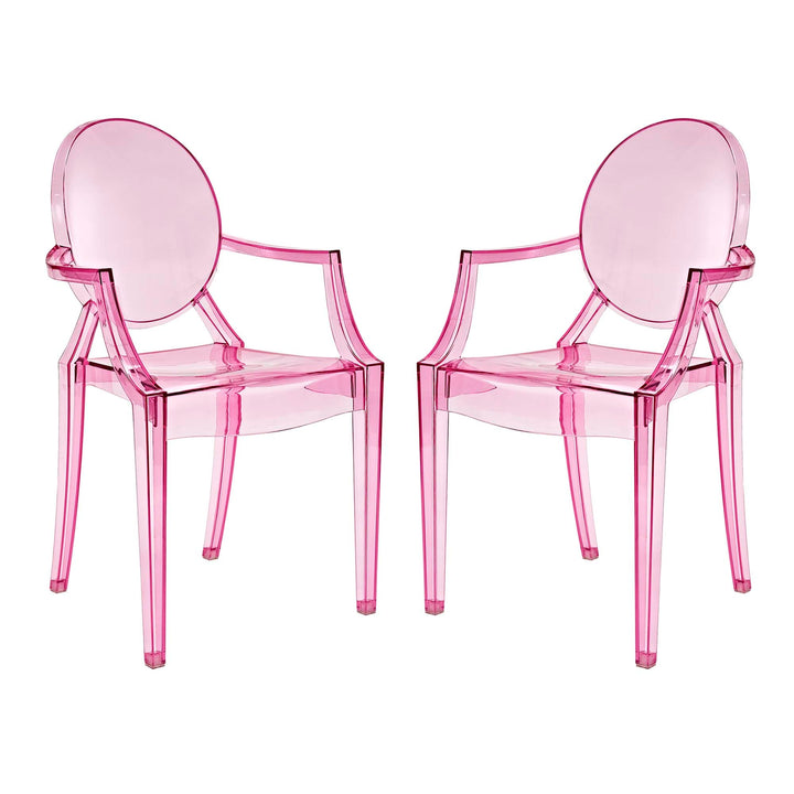 Lucien Arm Dining Chair Set - Clear (Copy) Denmark Home