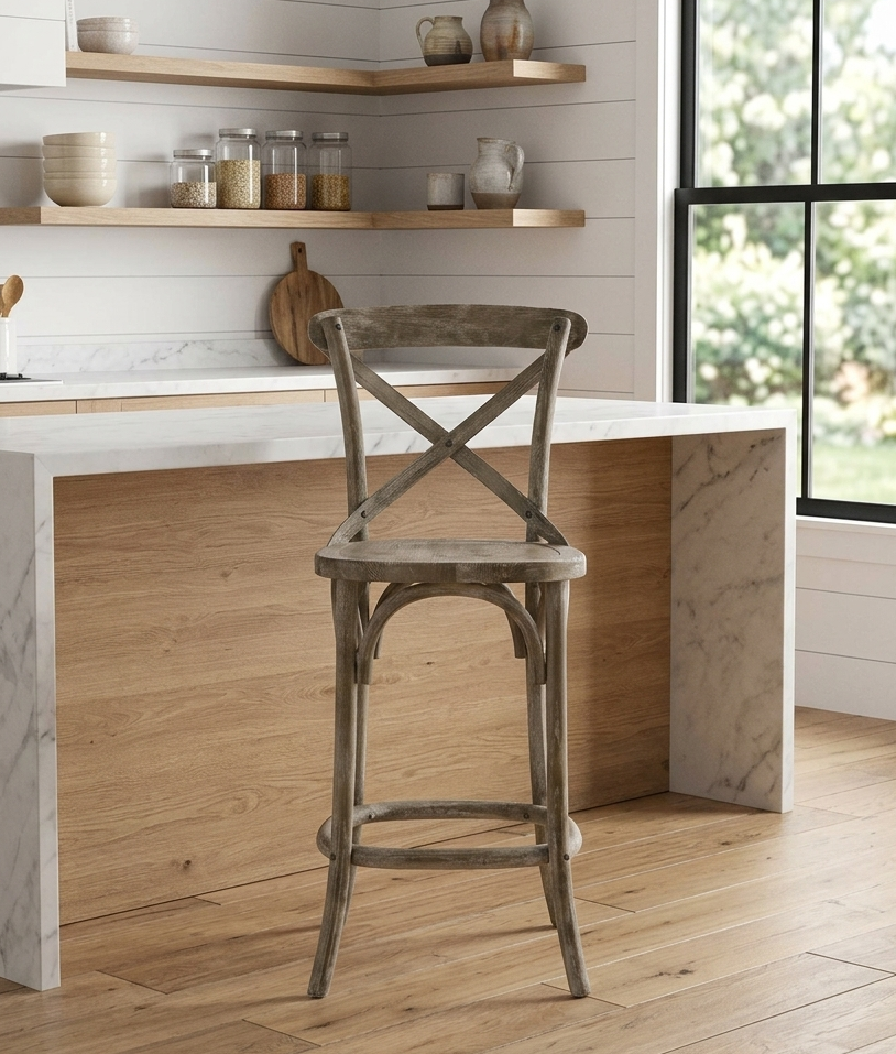 Bramwell Counter Stool - Gray Denmark Home