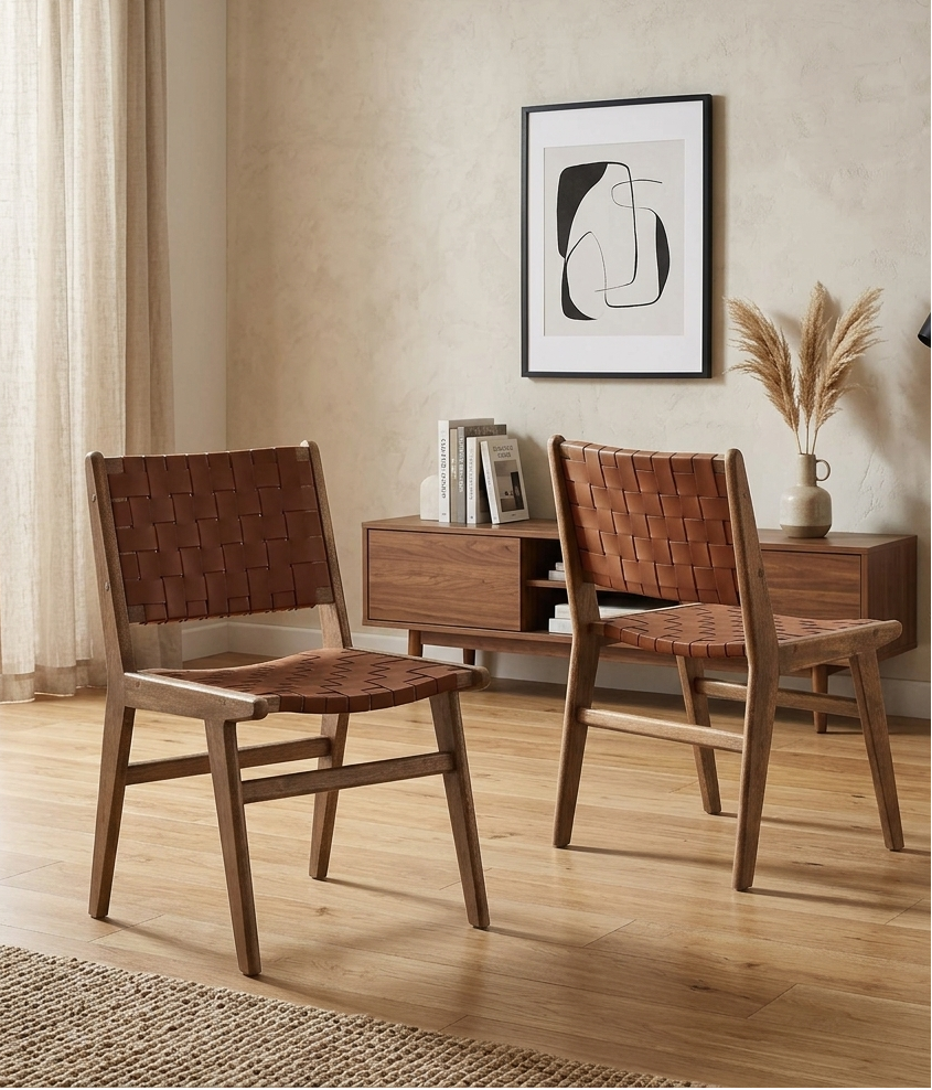 Tarn Dining Chair Set - Natural Brown Denmark Home