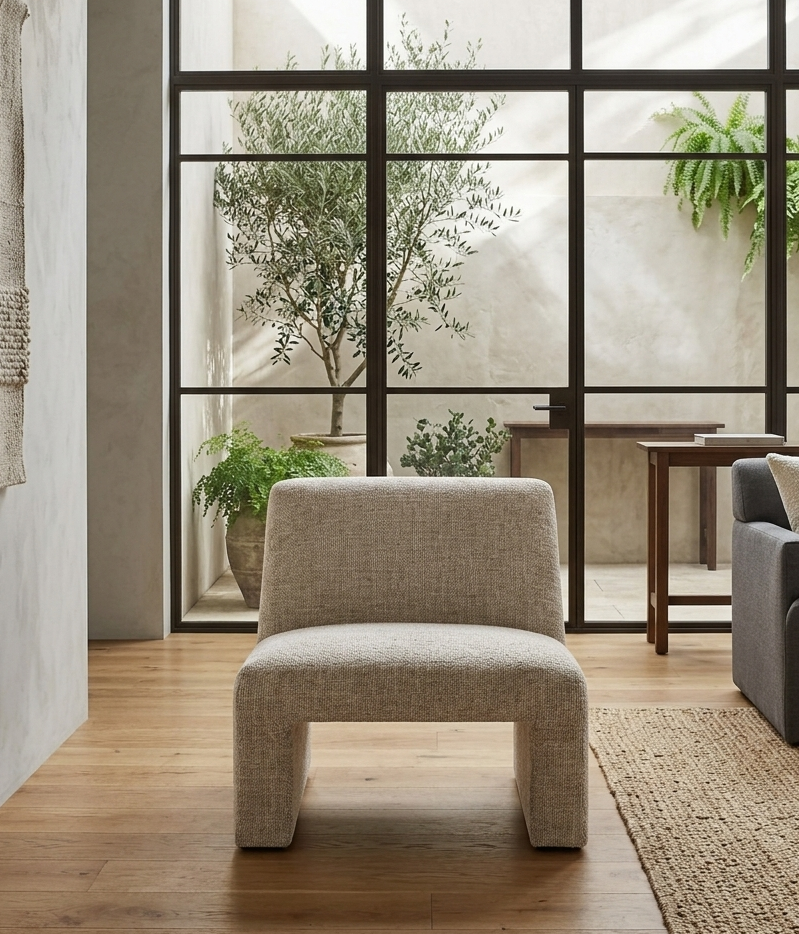 Norvena Accent Chair – Khaki
