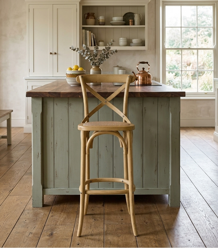 Bramwell Bar Stool - Natural Denmark Home