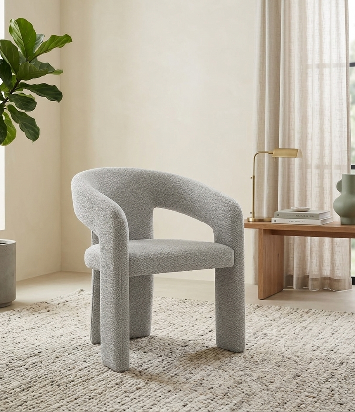 Varen Barrel Dining Chair - Dove Gray Denmark Home
