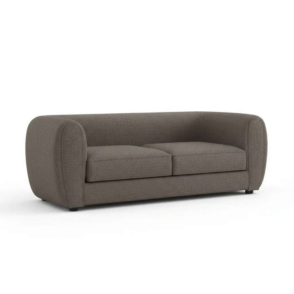 Fold Loveseat –Charcoal Gray Bouclé Tuxedo Design Denmark Home