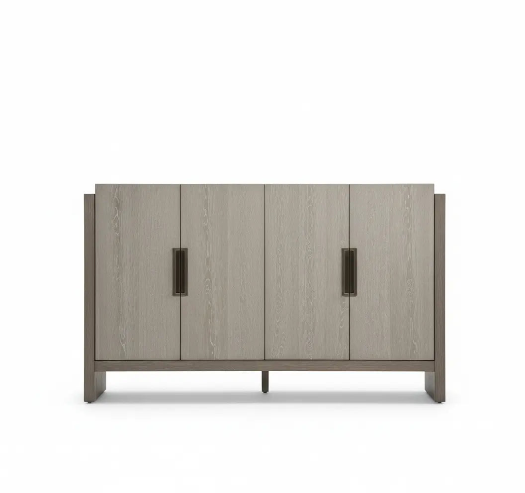 Nova Credenza – Solid Wood in Stone Gray Denmark Home