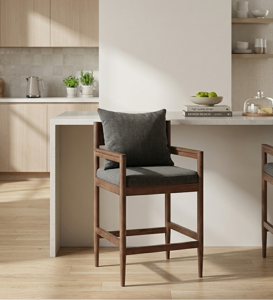 Lys Counter Stool - Charcoal Denmark Home
