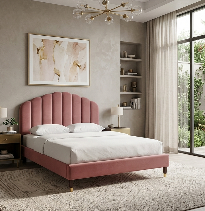 Elise Queen Platform Bed - White (Copy) Denmark Home