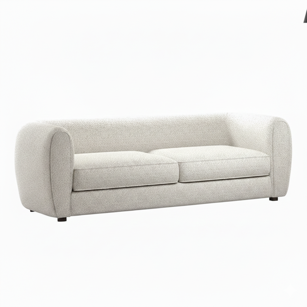 Fold Sofa – Off-White Bouclé