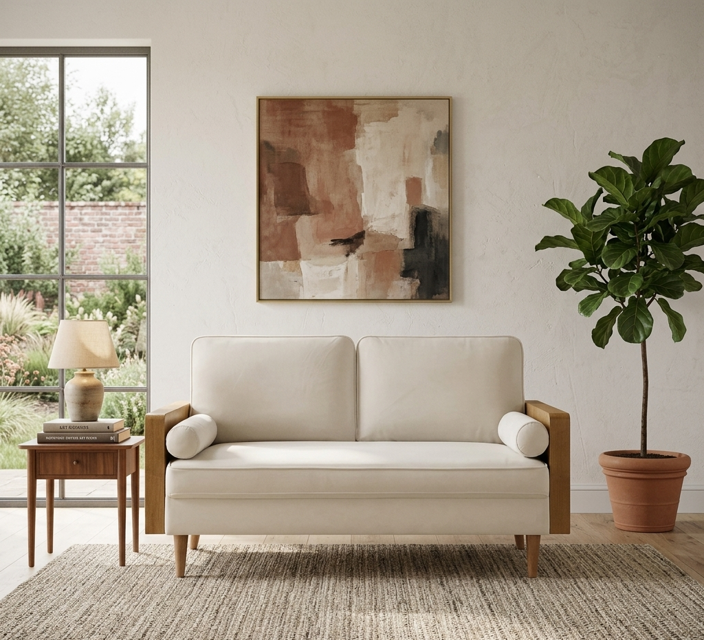 Kolden Performance Velvet Loveseat – Alabaster
