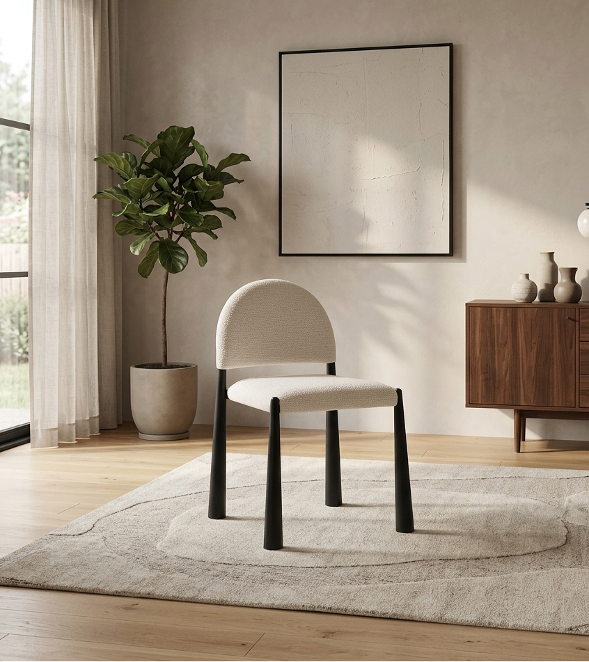 Veloré Dining Chair - Black Cream Denmark Home