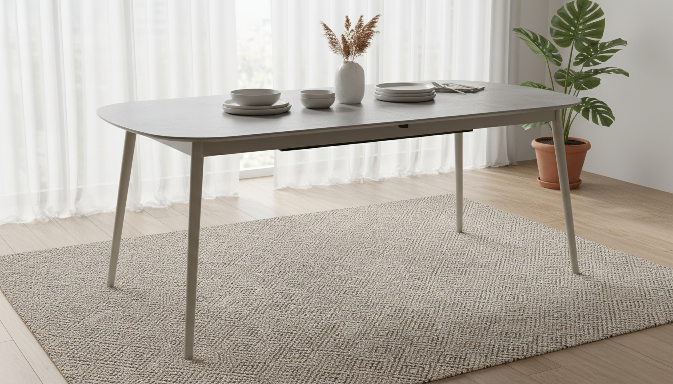 Kingston Extendable Dining Table by Morten Georgsen – Ash Ceramic