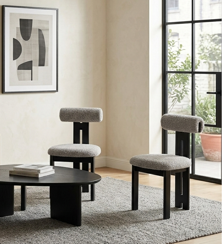Varello Dining Chair Set - Wenge Taupe Denmark Home