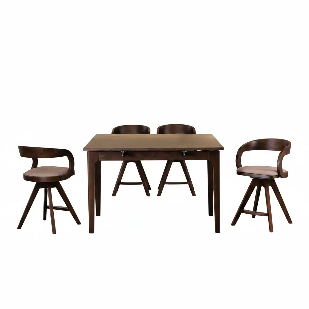 Selvik 5-Piece Counter-Height Dining Set – Rich Walnut Denmark Home
