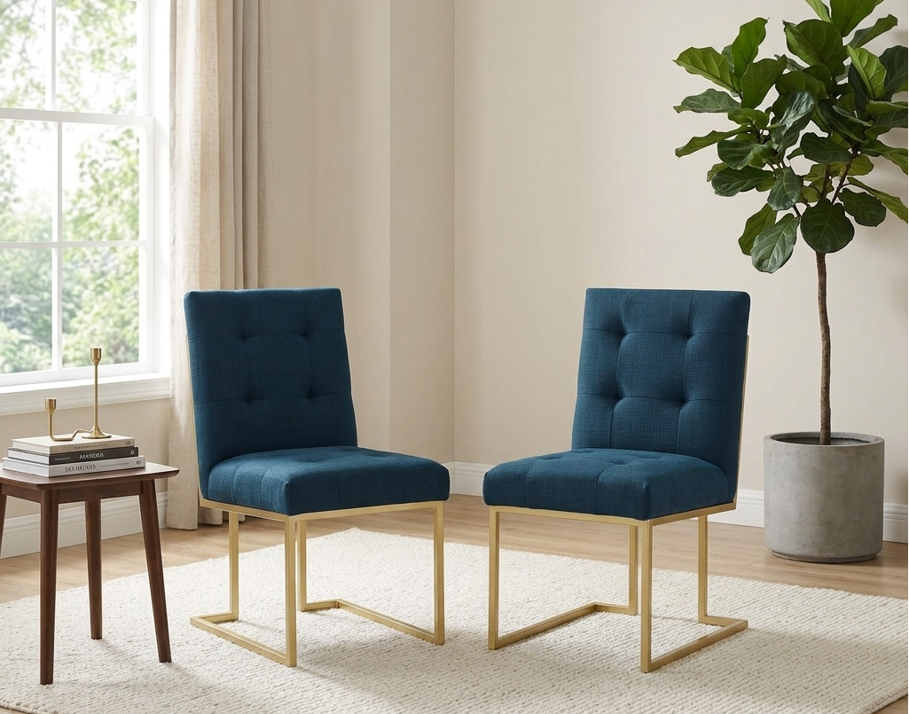 Valénza Dining Accent Chair Set - Gold Azure Denmark Home