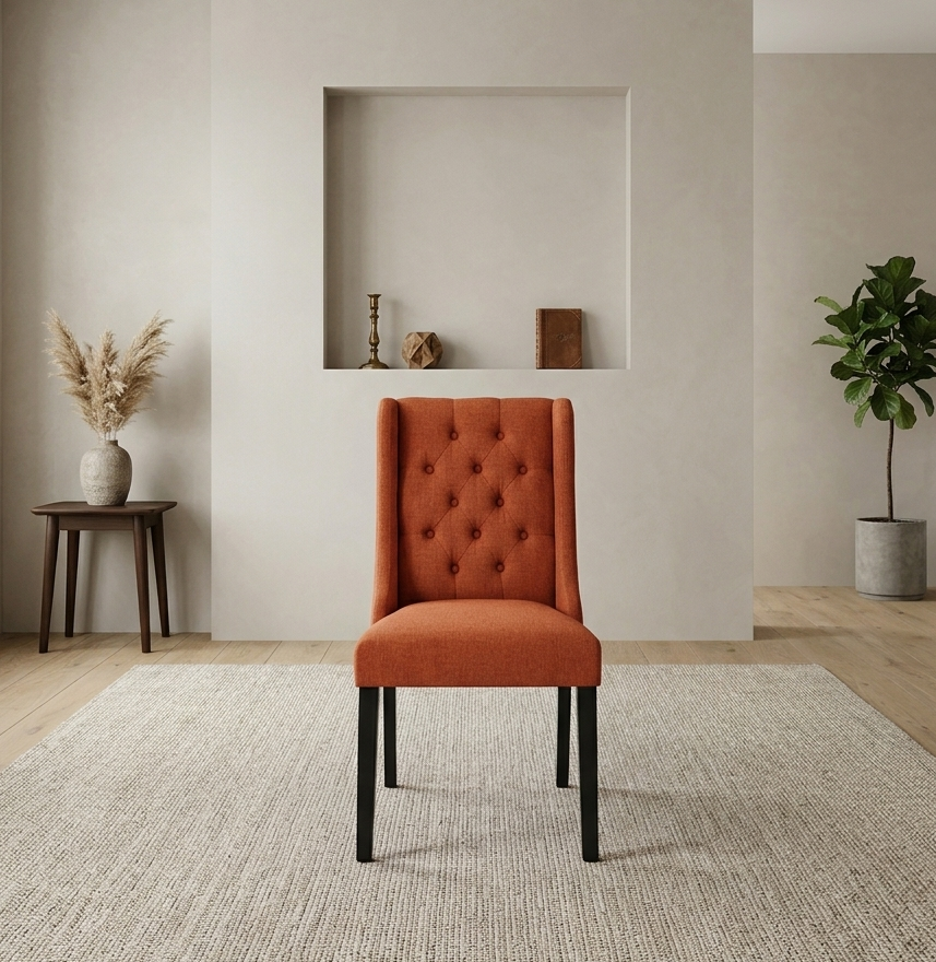Véritan Dining Chair - Orange Denmark Home