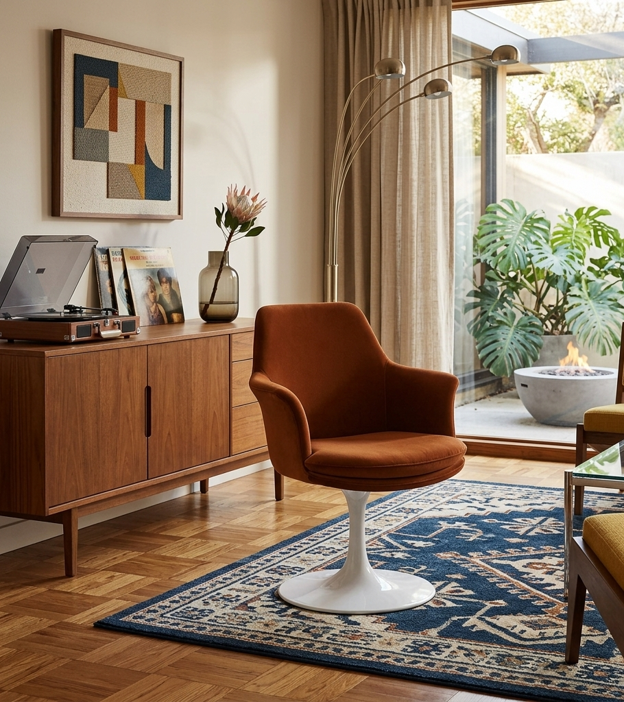 Nuvora Velvet Swivel Dining Armchair - White Rust Denmark Home