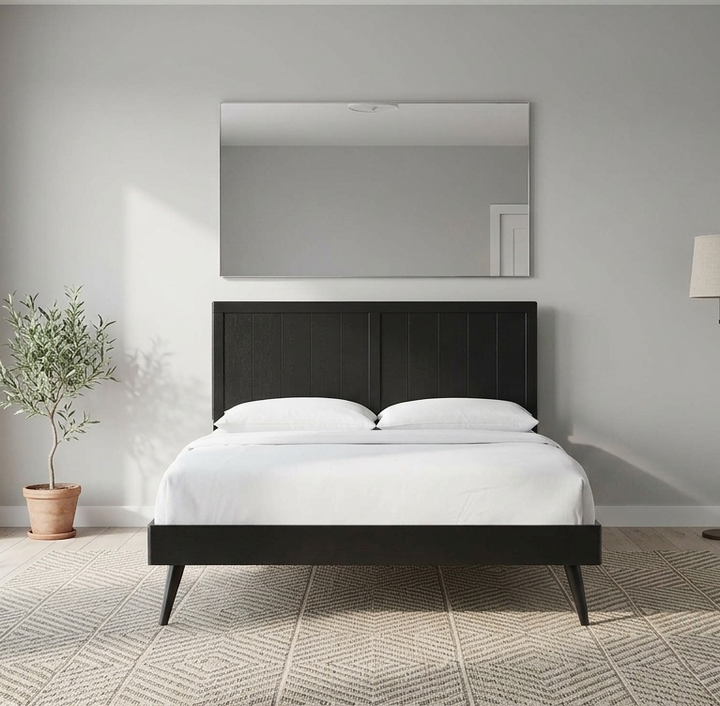 Hale King Platform Bed - Black Denmark Home