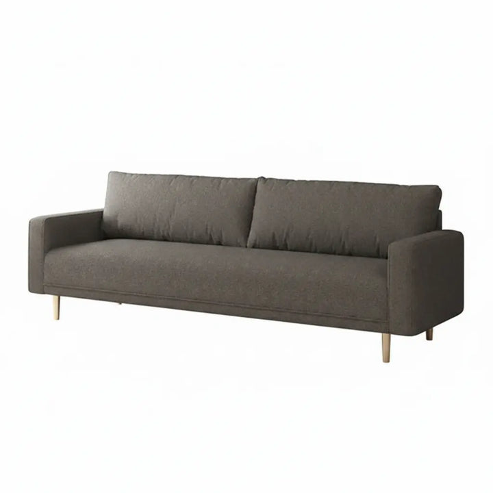 Solvalla Sofa – Charcoal grey Bouclé with Bench Seat & Track Arms Denmark Home