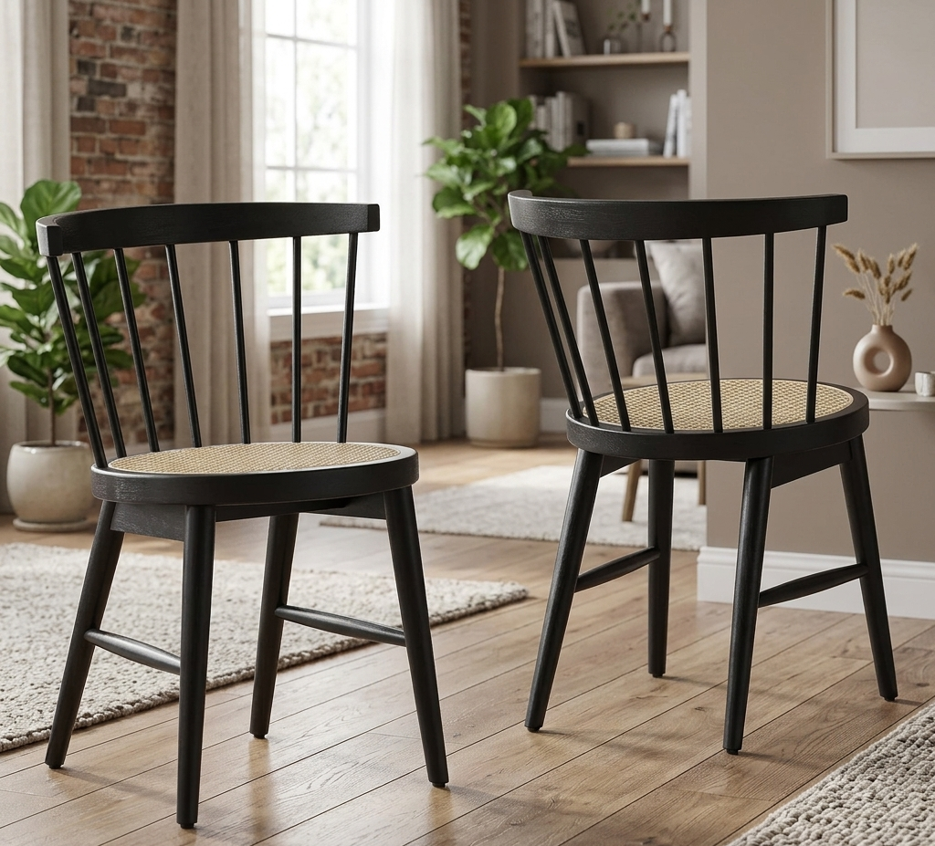 Arch Dining Chairs - Black Denmark Home