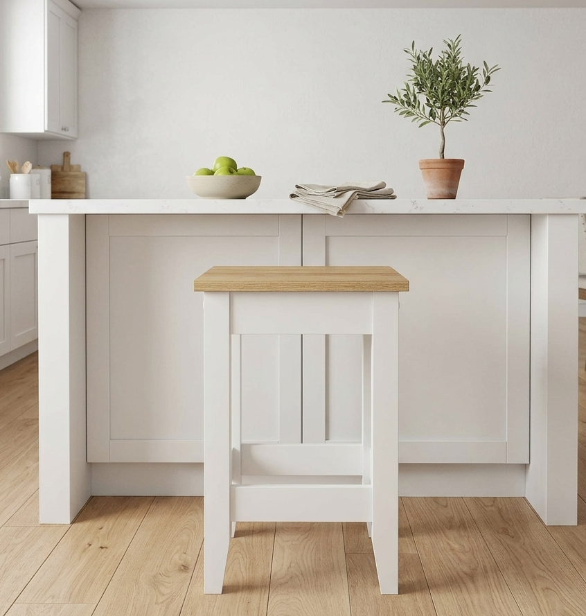 Neut Counter Stool - Oak White Denmark Home