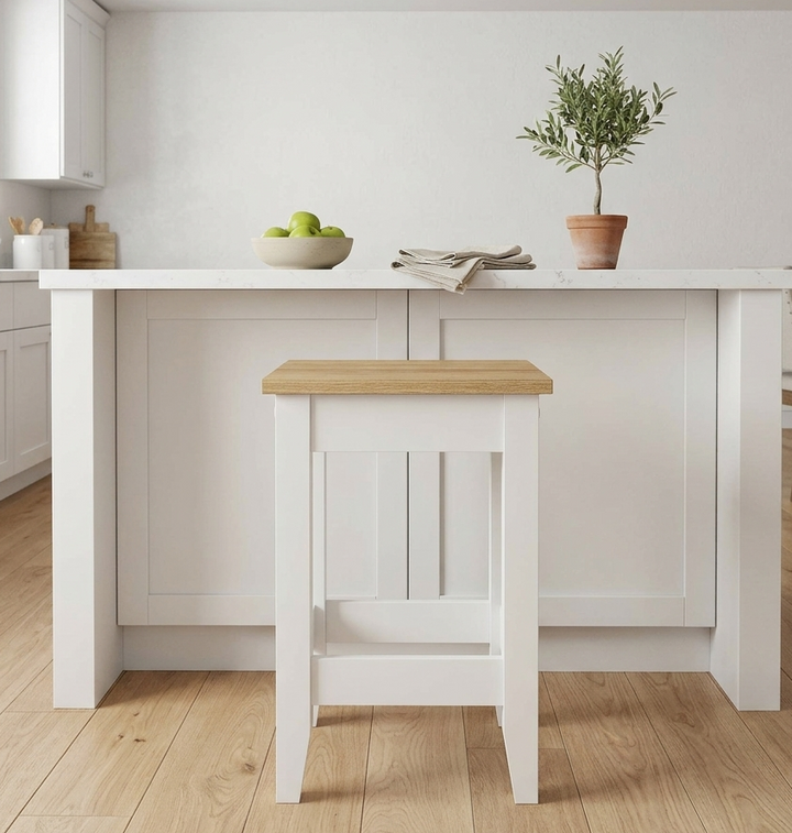 Neut Counter Stool - Oak White Denmark Home