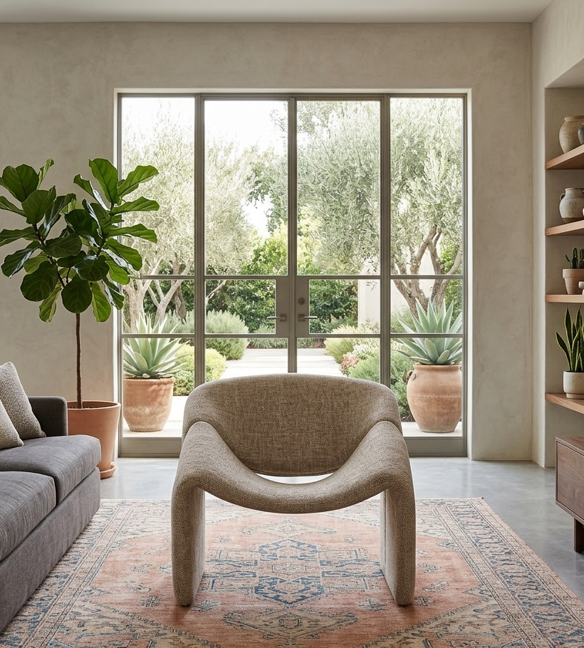 Elvora Accent Chair – Khaki