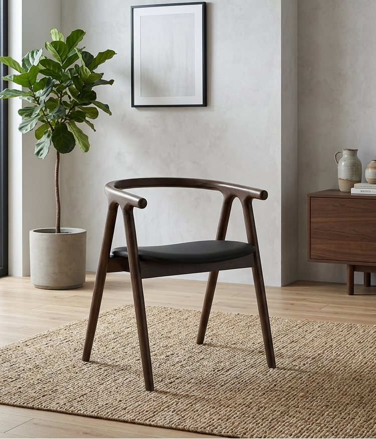 Valdor Dining Armchair - Black Denmark Home