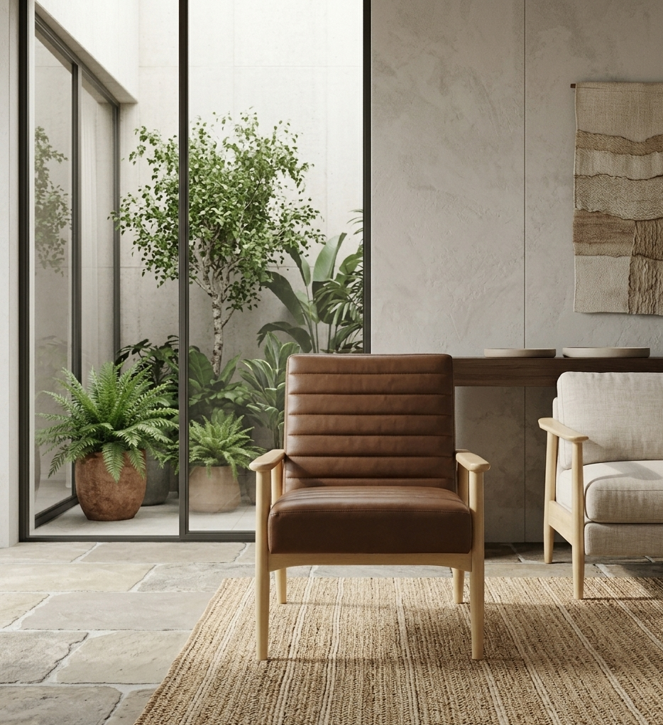 Virenza Accent Chair - Natural Tan Denmark Home