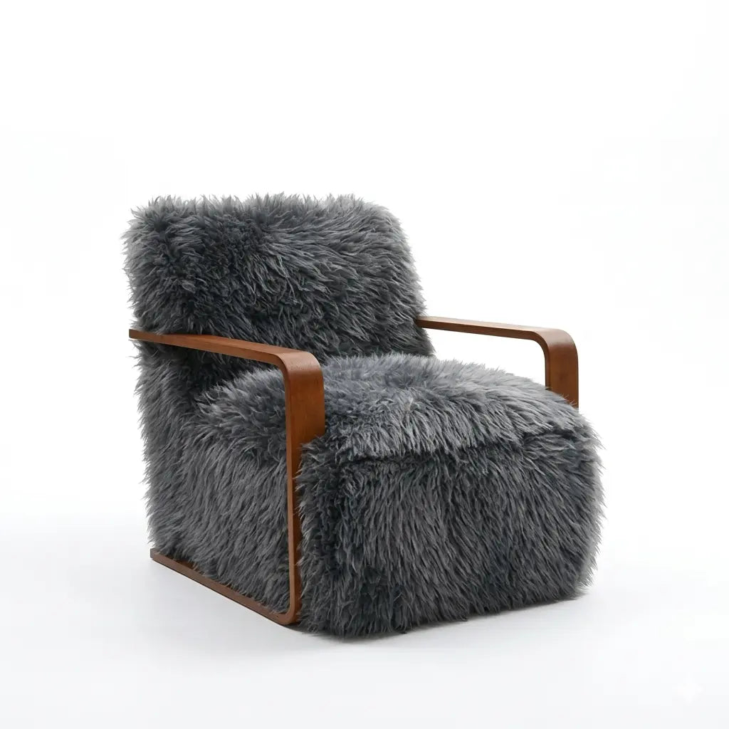 Ezra Accent Chair – Charcoal Gray Fabric Denmark Home