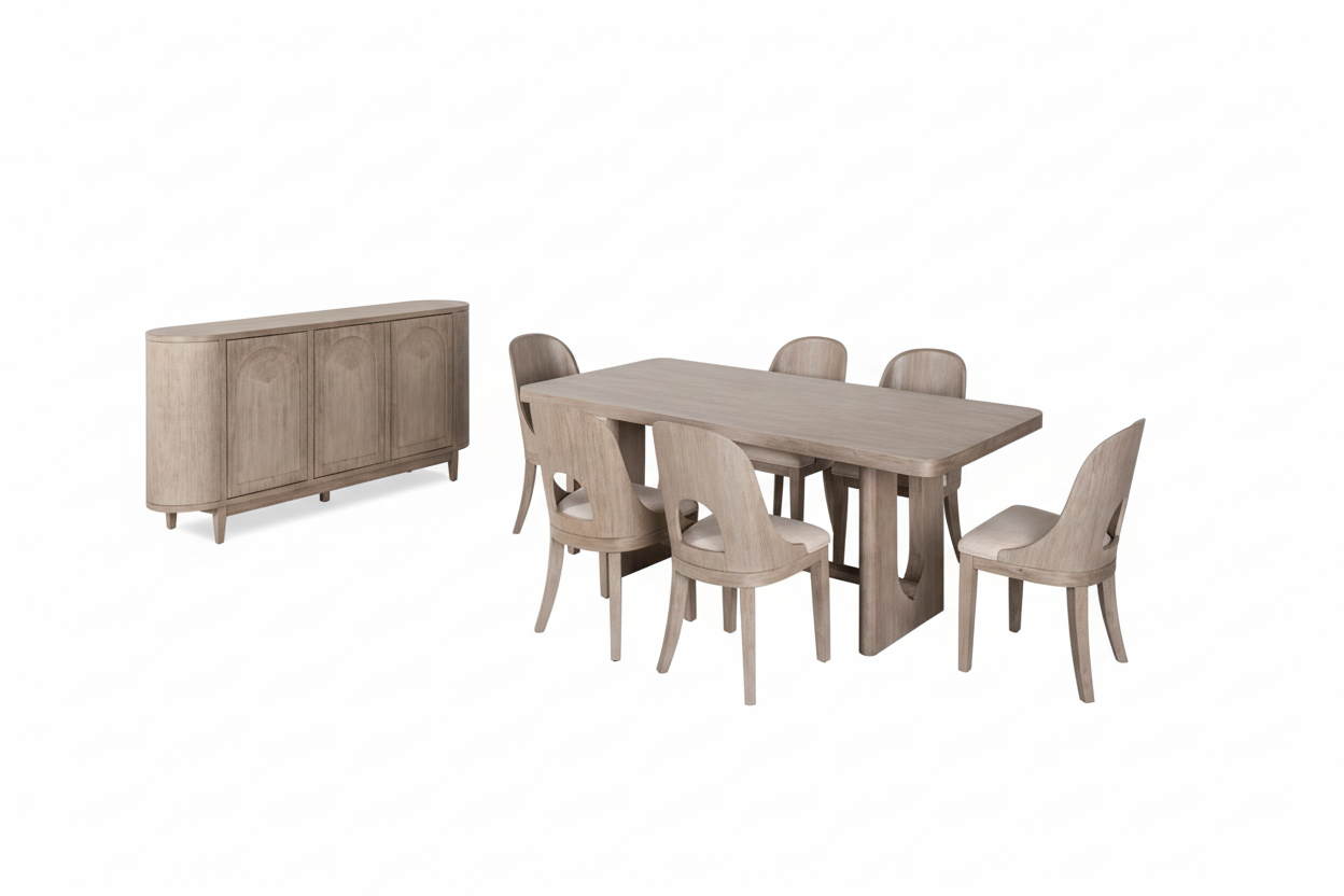 Alsen 7-Piece Dining Set – White Oak