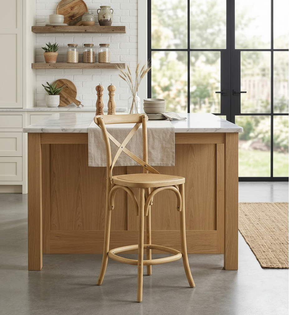 Bramwell Counter Stool - Natural Denmark Home