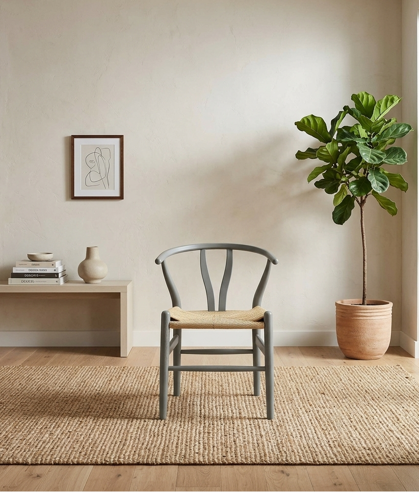 Kalvind Rope Dining Chair - Light Gray Denmark Home