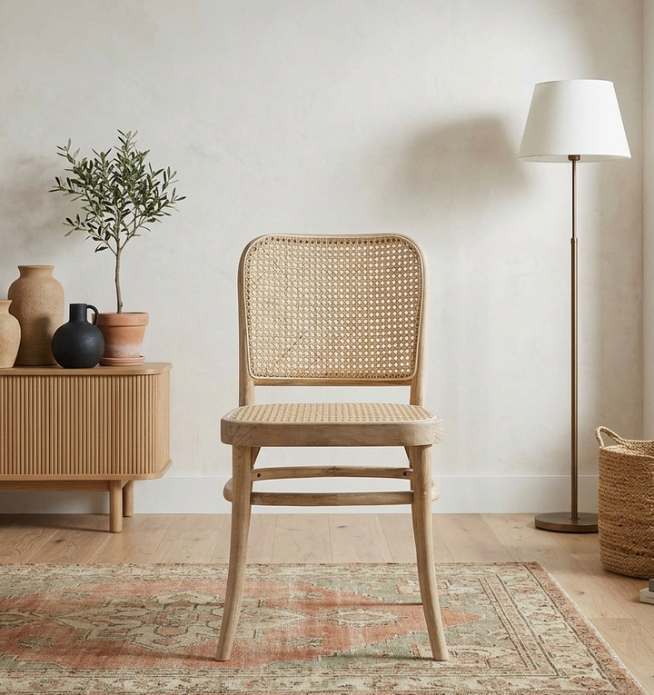 Seabourne Rattan Dining Side Chair - Gray Denmark Home