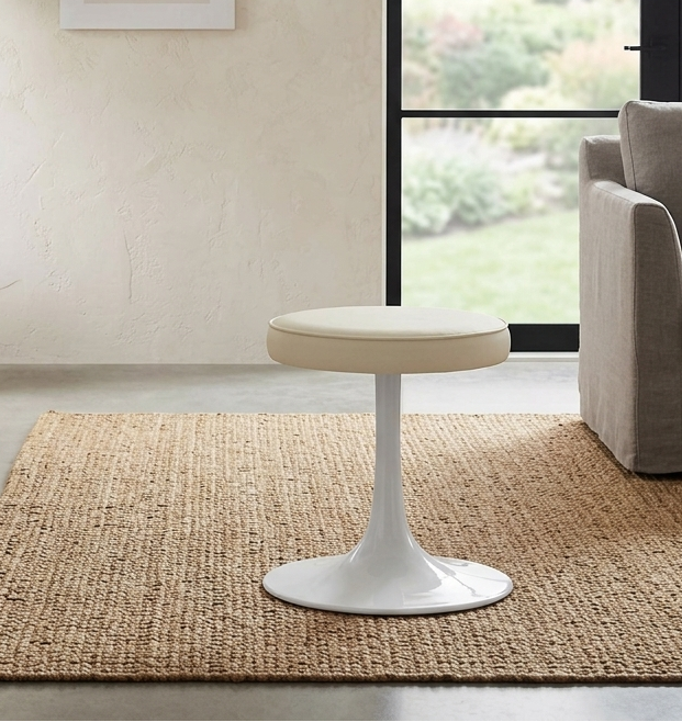 Nuvora Round Stool - Stone Denmark Home