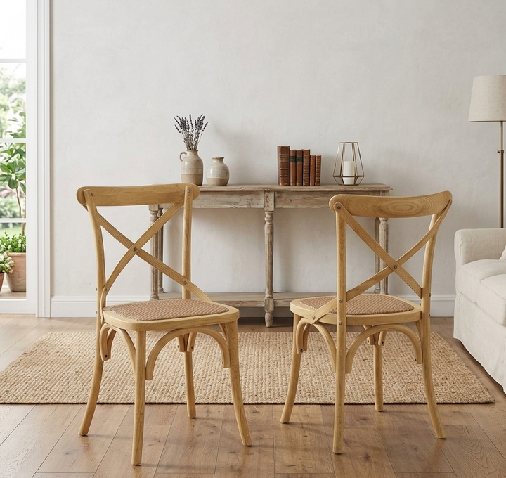 Bramwell Rattan Dining Chair - Natural Denmark Home