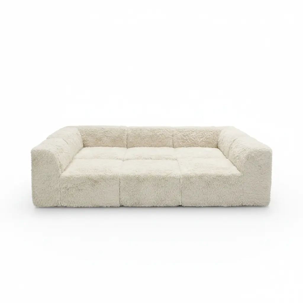 Riff  Daybed – Sand Faux Fur with Compressed Foam Denmark Home