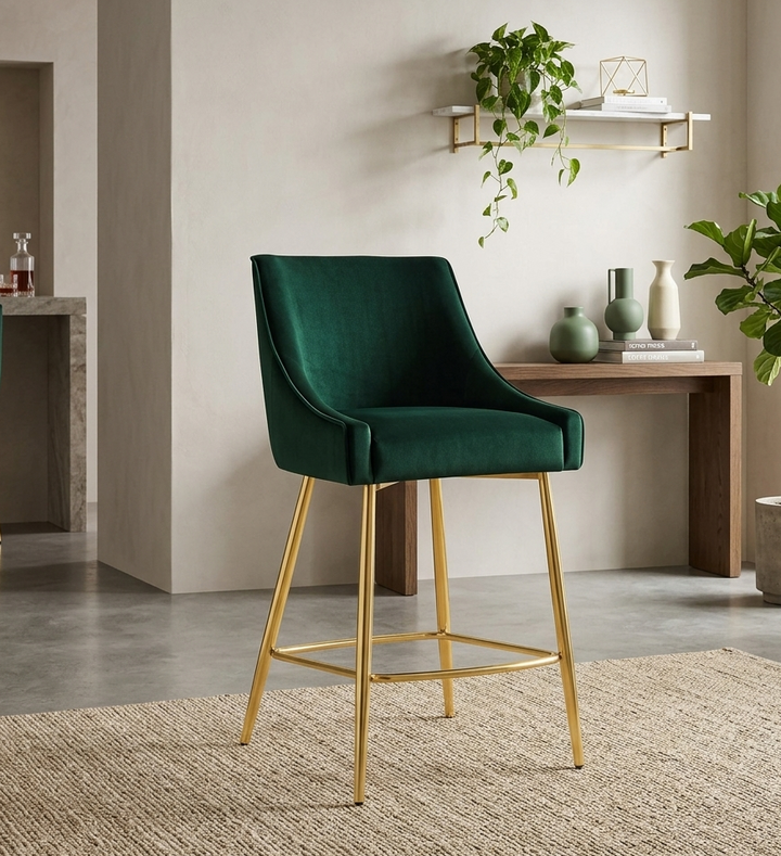 Swoop Counter Stool - Green Denmark Home