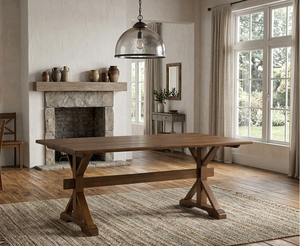 Bark Rectangular Dining Table 71" - Walnut Denmark Home