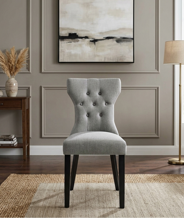 Luxe Dining Chair - Light Gray Denmark Home