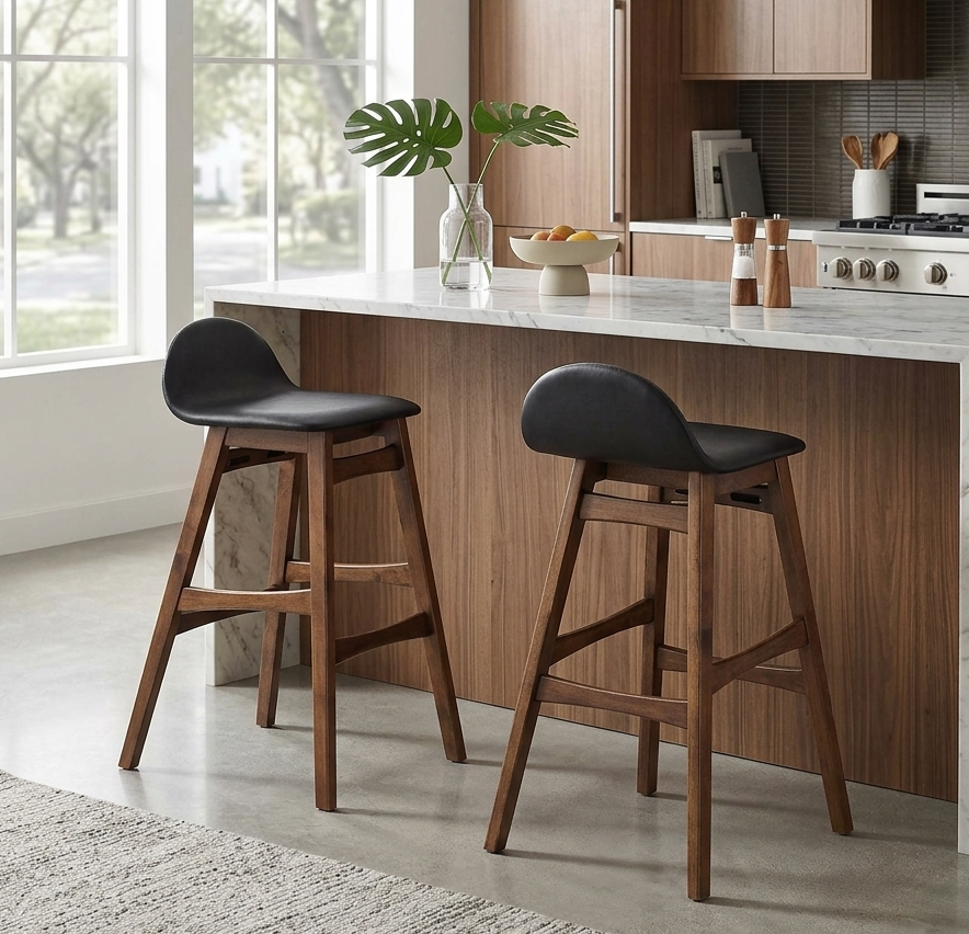 Core Bar Stool Set of 2 - Brown Denmark Home