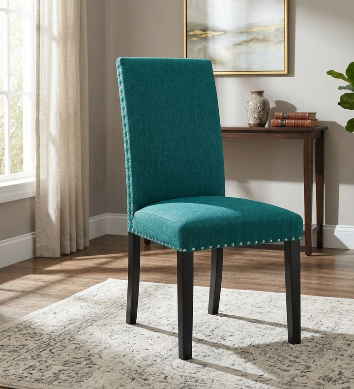 Form Upholstered Dining Chair - Teal Denmark Home