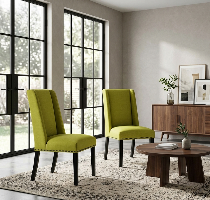 Mythos Upholstered Dining Side Chair - Wheatgrass Denmark Home