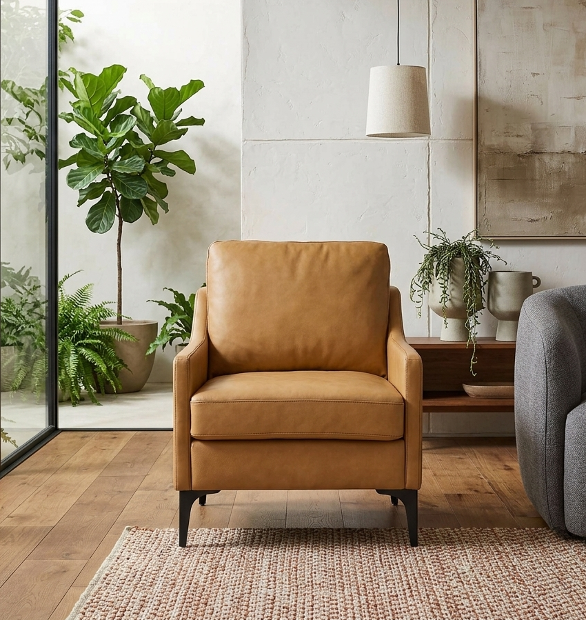 Rhodes Accent Chair – Tan Denmark Home