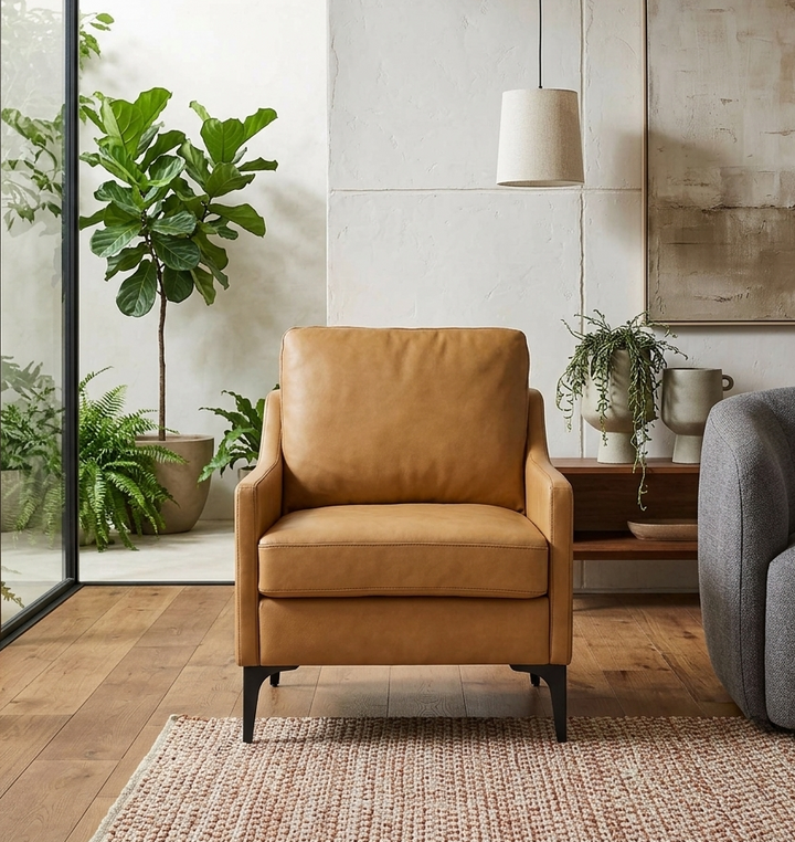 Rhodes Accent Chair – Tan Denmark Home