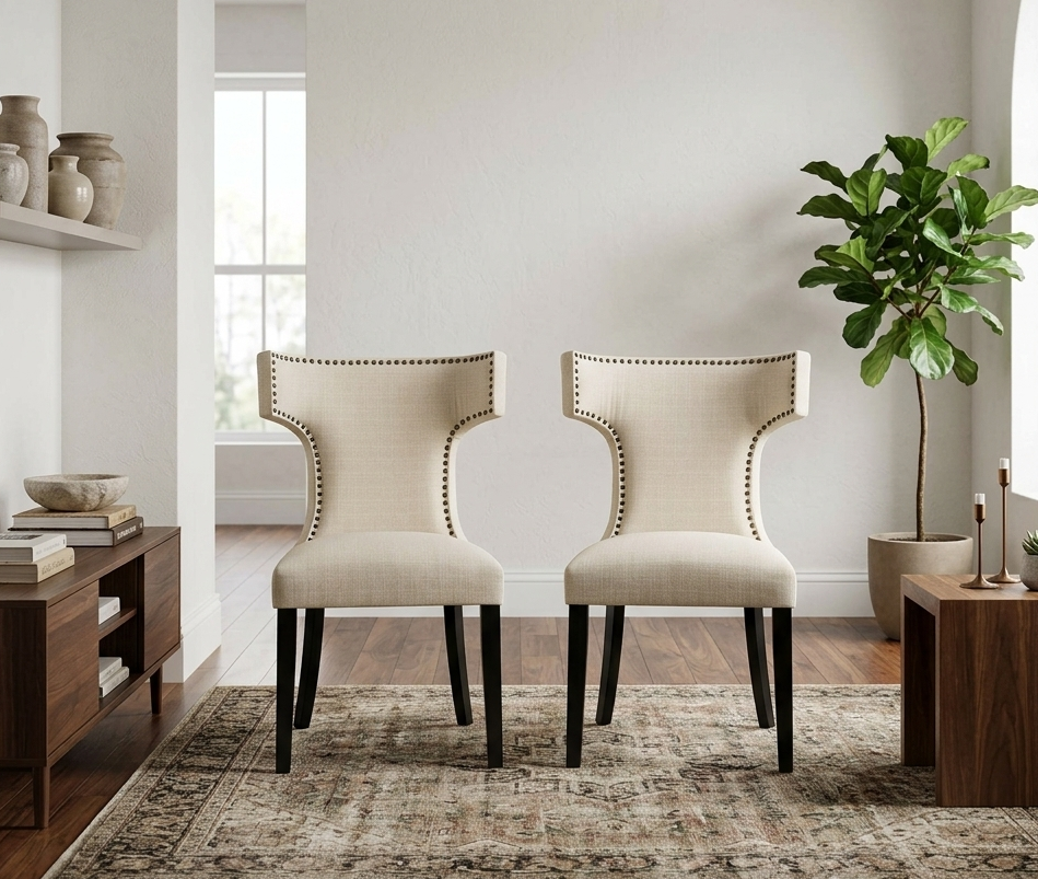 Zahn Dining Side Chair Set - Beige Denmark Home