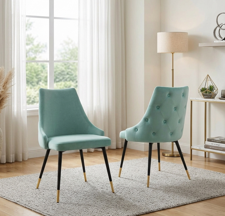 Bella Tufted Dining Chair - Mint Denmark Home