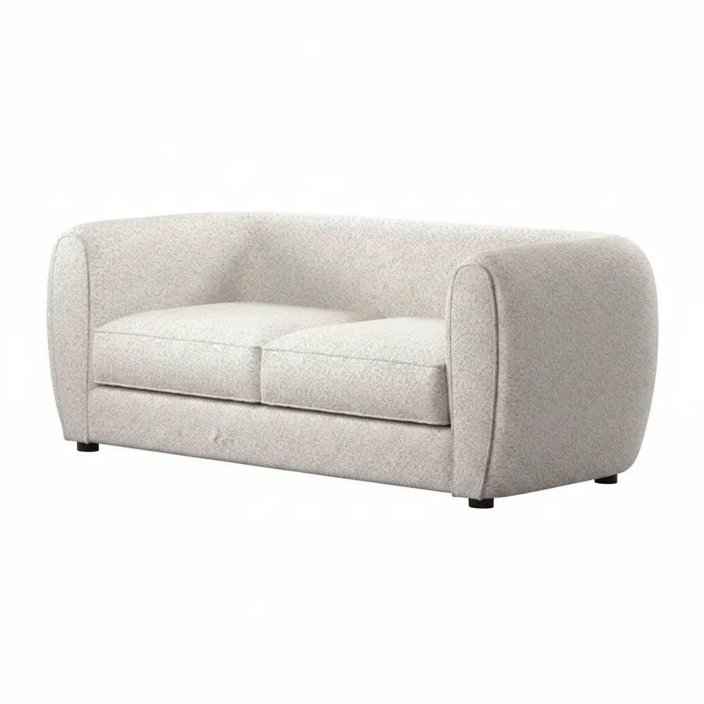 Fold Loveseat – Off-White Bouclé Tuxedo Design Denmark Home
