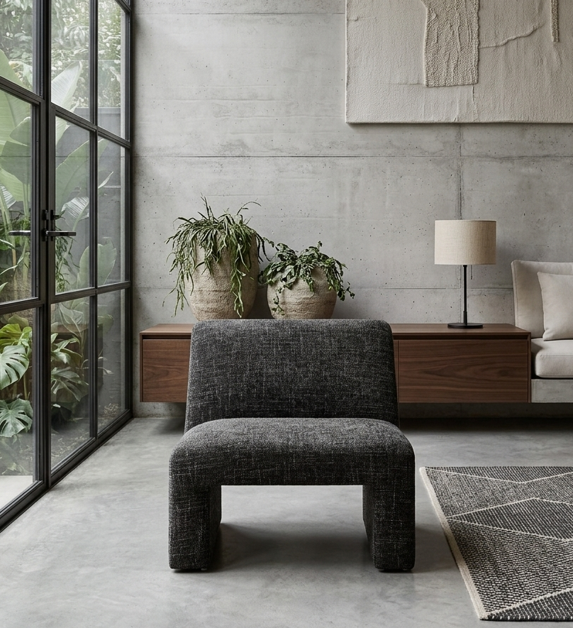 Norvena Accent Chair – Carbon Black