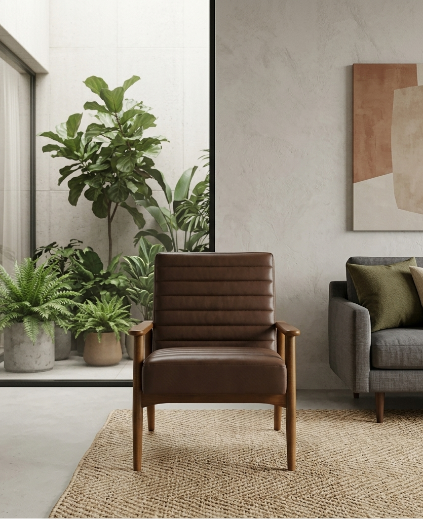 Virenza Accent Chair - Walnut Brown Denmark Home