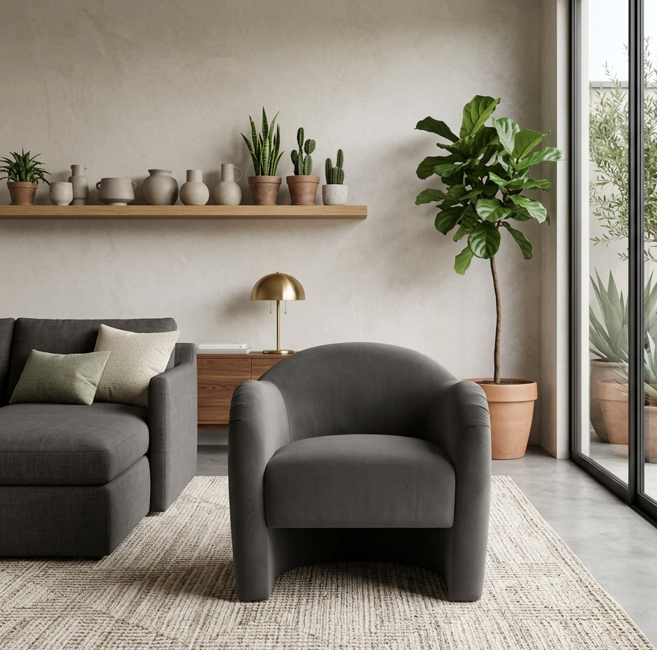 Varelle Accent Chair – Storm Gray