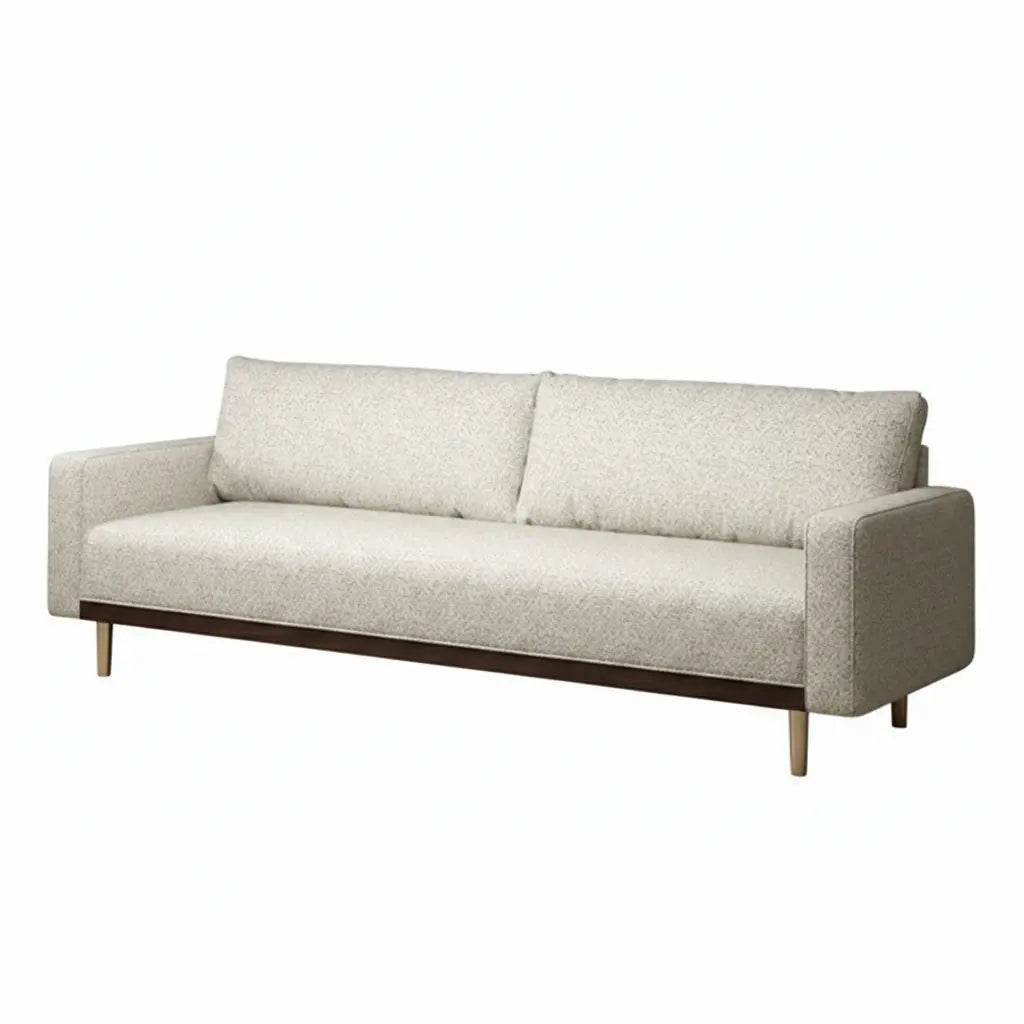 Solvalla Sofa – Off-White Bouclé with Bench Seat & Track Arms Denmark Home